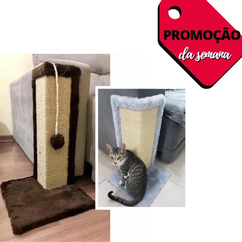Arranhador Grande Canto de Sofá com Bolinha