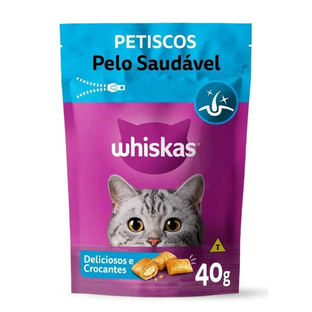 Petisco Whiskas Temptations Pelo Saudável 40g