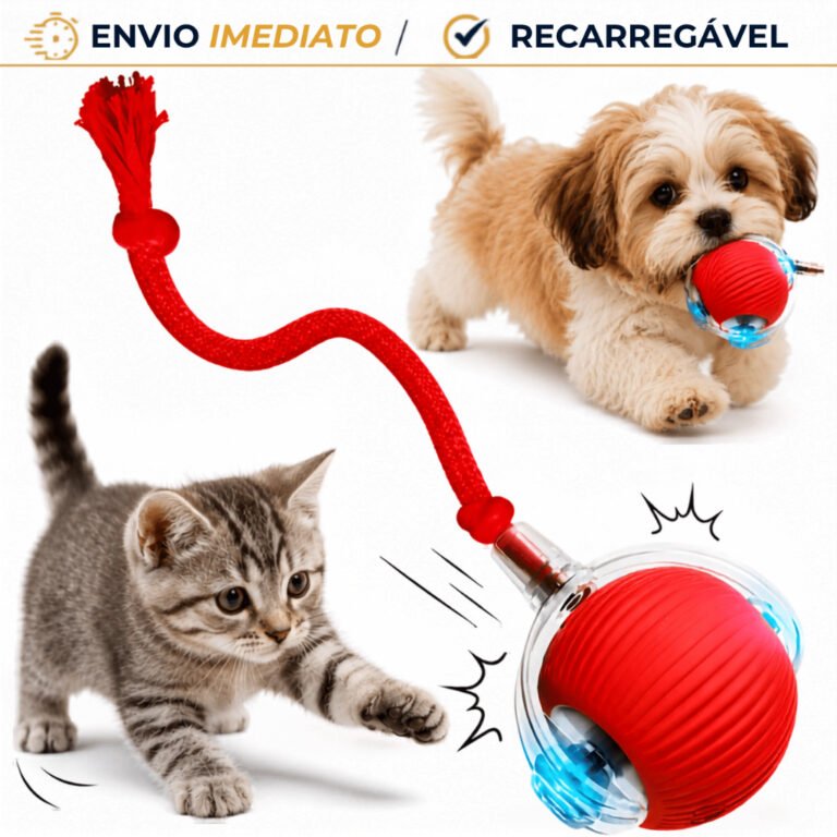Bola Interativa Automática USB Recarregável