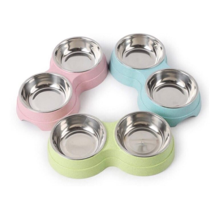 Comedouro Bebedouro Duplo Pote Inox 200ml