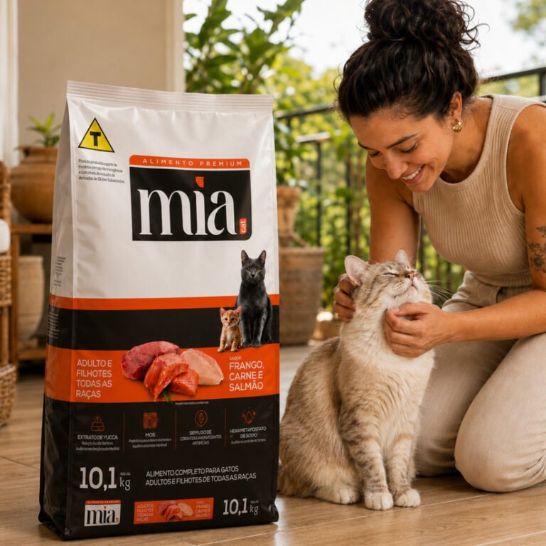 Ração Mia Cat Premium 10kg Filhote e Adulto