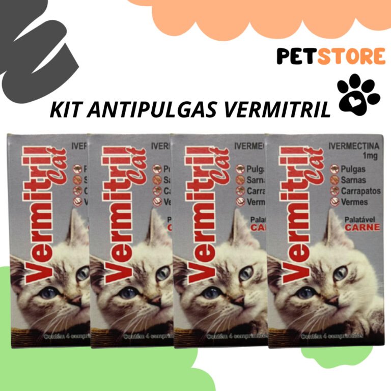 Vermitril Gatos Anti Pulgas e Carrapatos